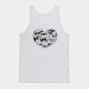 Happy Valentine's Day - My Spooky is My Valentine Heart Drawing Tank Top